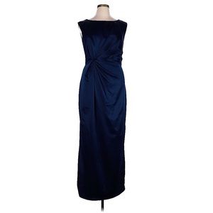 Elegant Navy Blue Sleeveless Wedding Dress